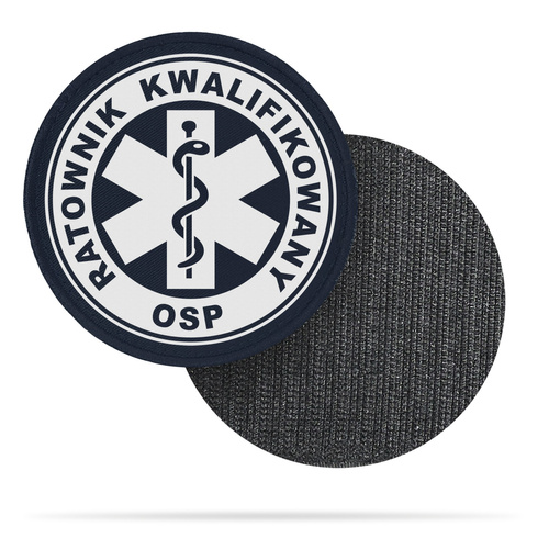 RATOWNIK KWALIFIKOWANY OSP emblemat odblaskowy
