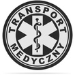 TRANSPORT MEDYCZNY naszywka odblaskowa z eskulapem