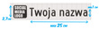 Naklejka z logiem TWICH i Twoją nazwą social mediów - czarny odblask