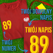 Bawełniana koszulka męska T-shirt z TWOIM NAPISEM I NUMEREM