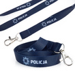 Smycz z karabińczykiem do identyfikatora nadruk POLICJA