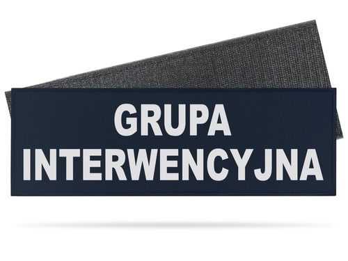 GRUPA INTERWENCYJNA emblemat odblaskowy