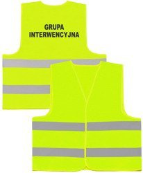 GRUPA INTERWENCYJNA kamizelka odblaskowa
