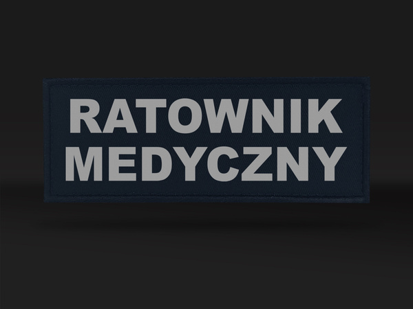 RATOWNIK MEDYCZNY emblemat odblaskowy