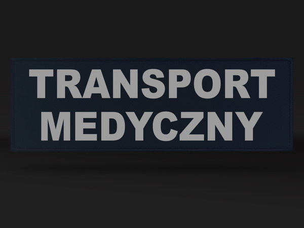 TRANSPORT MEDYCZNY emblemat odblaskowy
