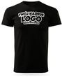 Czarna męska koszulka T-shirt z własnym nadrukiem