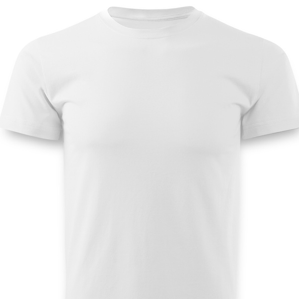 Męska koszulka bawełniana T-shirt - biała roz. L