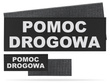 POMOC DROGOWA zestaw naszywek odblaskowych