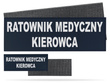 RATOWNIK MEDYCZNY KIEROWCA zestaw emblematów 