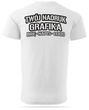 Biała męska koszulka T-shirt z własnym nadrukiem 