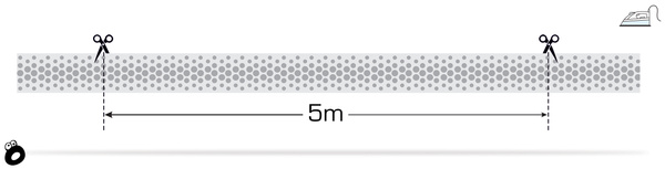 Odblaskowa taśma do wprasowania srebrna w kropki 2,5 cm / 5 mb.
