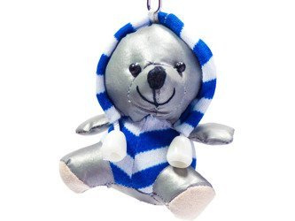 Brelok odblaskowy maskotka MIŚ NIEBIESKI