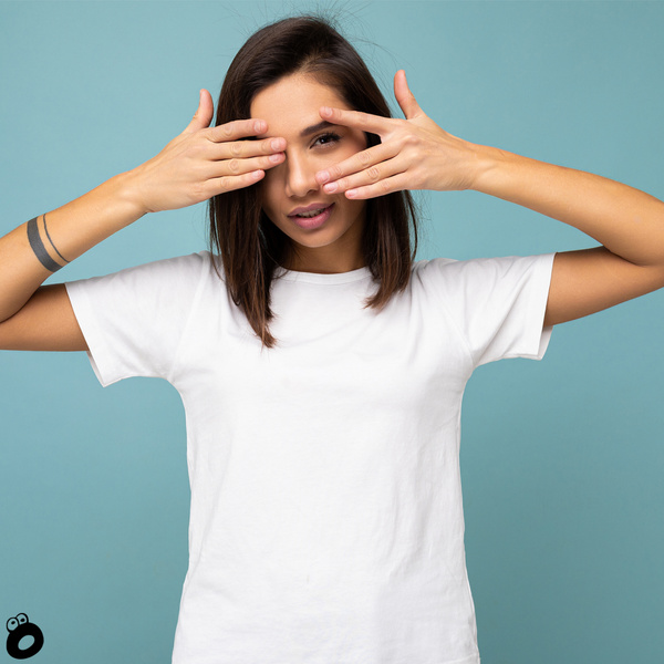 Damska koszulka bawełniana T-shirt - kolor biały