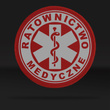 RATOWNICTWO MEDYCZNE naszywka odblaskowa + eskulap