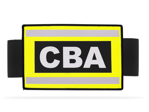 Odblaskowa opaska szybkiego rozpoznania nadruk CBA (Centralne Biuro Antykorupcyjne)