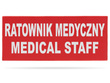 RATOWNIK MEDYCZNY MEDICAL STAFF naszywka odblaskowa