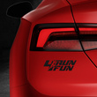 RUN 4 FUN odblaskowa naklejka na auto czarna
