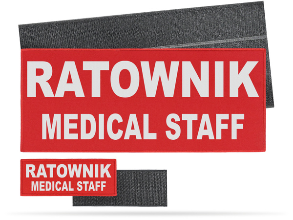RATOWNIK MEDICAL STAFF zestaw naszywek odblaskowych