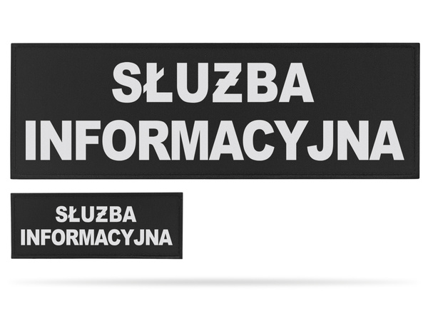 SŁUŻBA INFORMACYJNA zestaw naszywek odblaskowych