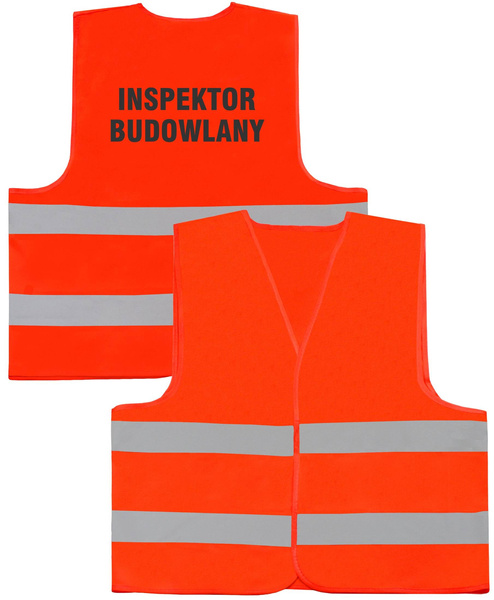 INSPEKTOR BUDOWLANY kamizelka odblaskowa