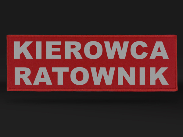 KIEROWCA RATOWNIK naszywka odblaskowa