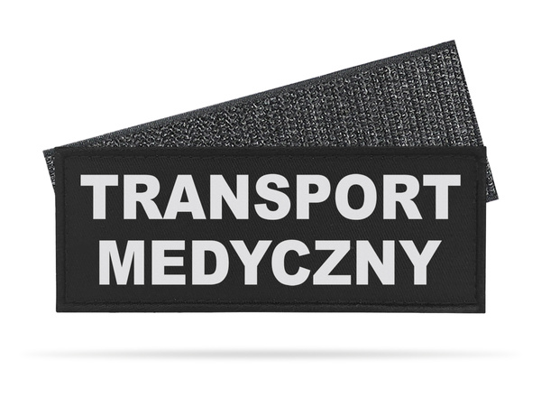 TRANSPORT MEDYCZNY naszywka odblaskowa