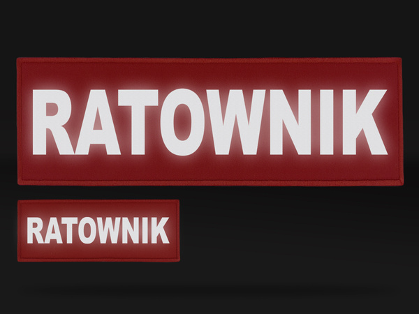 RATOWNIK zestaw naszywek odblaskowych