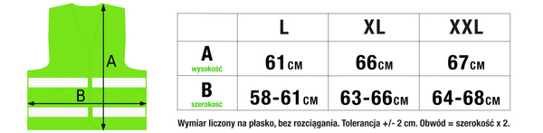 Kamizelka odblaskowa zielona