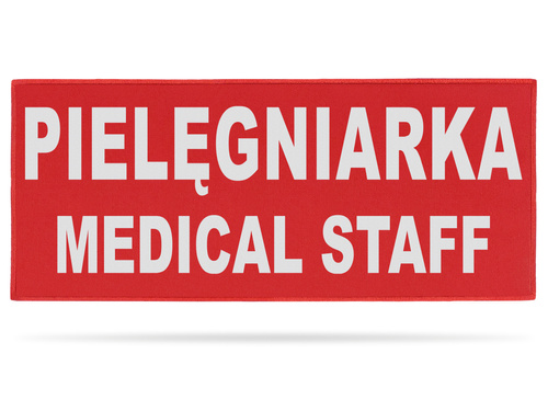 PIELĘGNIARKA MEDICAL STAFF naszywka odblaskowa
