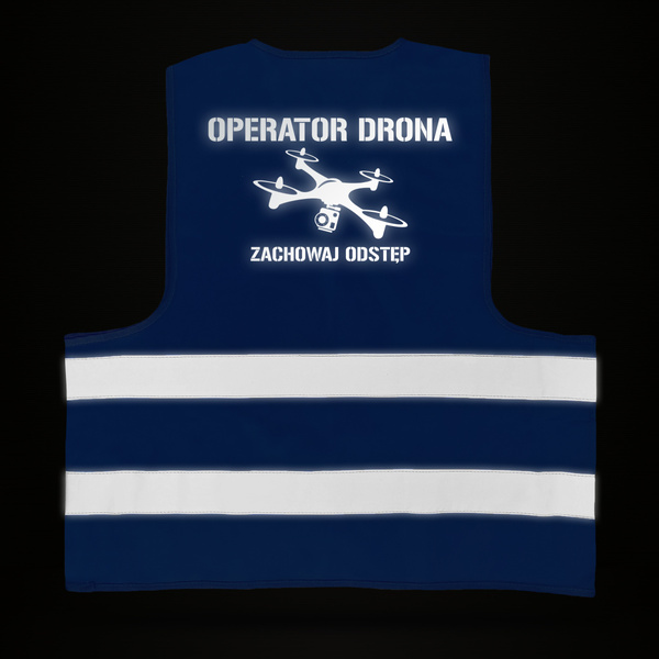 Kamizelka odblaskowa nadruk OPERATOR DRONA wz. 4