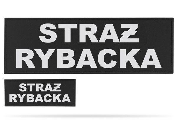 STRAŻ RYBACKA zestaw naszywek odblaskowych
