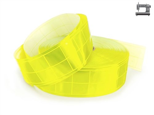 Odblaskowa taśma do wszycia pryzmatyczna PCV 5 cm