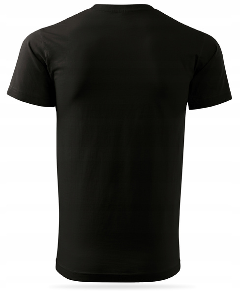 Czarna męska koszulka T-shirt z własnym nadrukiem 