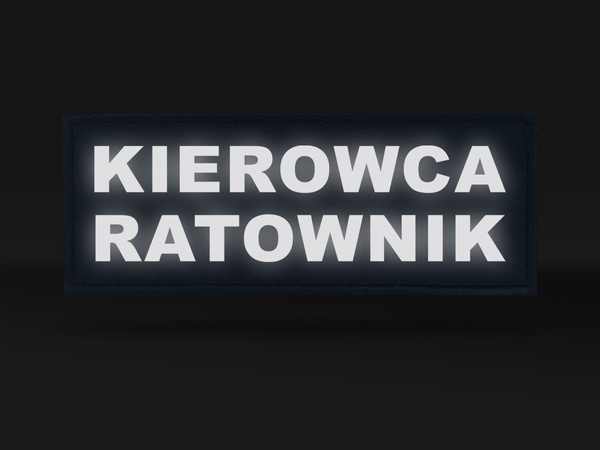 KIEROWCA RATOWNIK emblemat odblaskowy