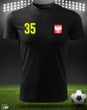 Sportowa koszulka termoaktywna T-shirt z TWOIM NAPISEM I NUMEREM