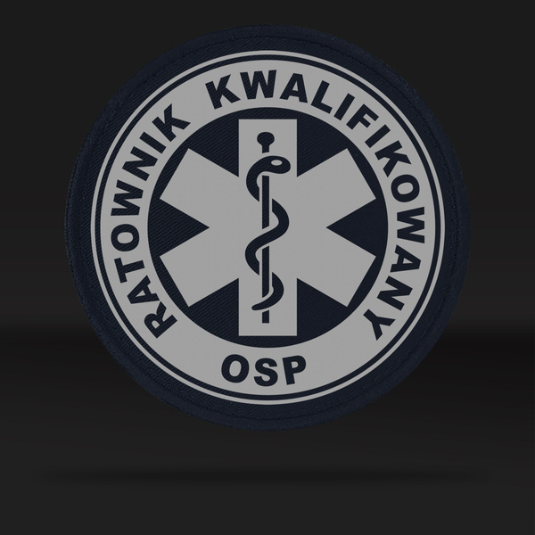 RATOWNIK KWALIFIKOWANY OSP naszywka odblaskowa 