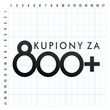 Kupiony za 800+ odblaskowa naklejka - czarna