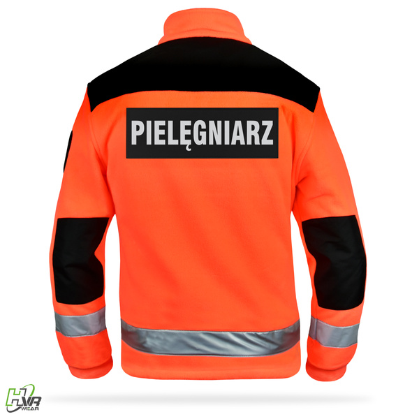 Bluza polarowa z emblematami PIELĘGNIARZ