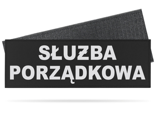 SŁUŻBA PORZĄDKOWA naszywka odblaskowa