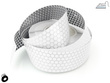 Odblaskowa taśma do wprasowania srebrna plaster miodu 5 cm / 2 mb.