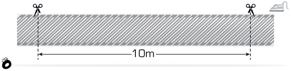 Odblaskowa taśma do prasowania srebrna wzór 5 cm / 10 mb.
