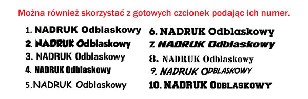 Opaska odblaskowa z gumką indywidualny nadruk 5 cm pomarańczowa