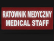 RATOWNIK MEDYCZNY MEDICAL STAFF naszywka odblaskowa