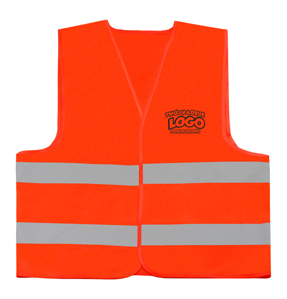Kamizelka odblaskowa z własnym napisem lub logo