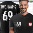 Sportowa koszulka termoaktywna T-shirt z TWOIM NAPISEM I NUMEREM