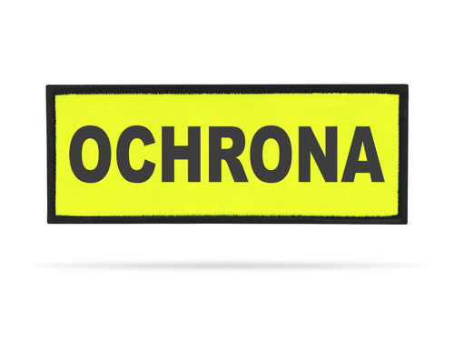 OCHRONA naszywka odblaskowa