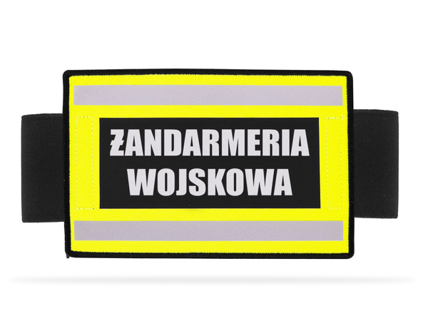 Odblaskowa opaska szybkiego rozpoznania nadruk ŻANDARMERIA WOJSKOWA