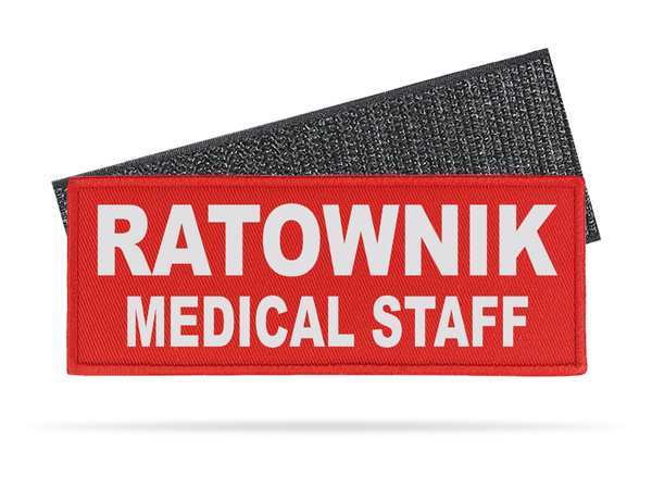 RATOWNIK MEDICAL STAFF naszywka odblaskowa