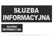 SŁUŻBA INFORMACYJNA zestaw naszywek odblaskowych