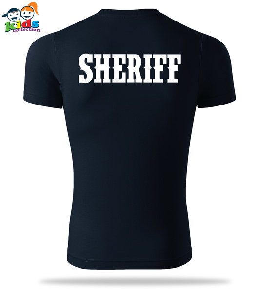 Dziecięca koszulka - nadruk SHERIFF i imię dziecka